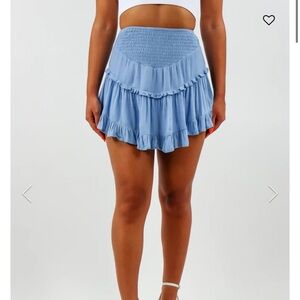 Rock N Rags Santa Fe Skirt in White